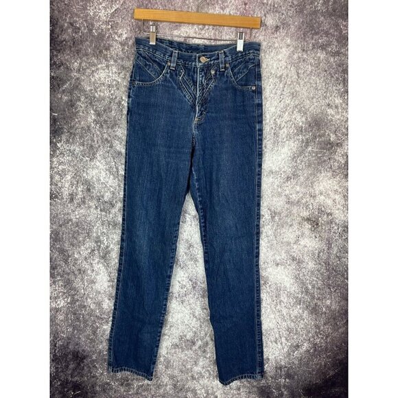 Vintage Roughrider Jeans Womens Size 7/8 Circle-T Bareback Western L32” Rodeo - Picture 1 of 11